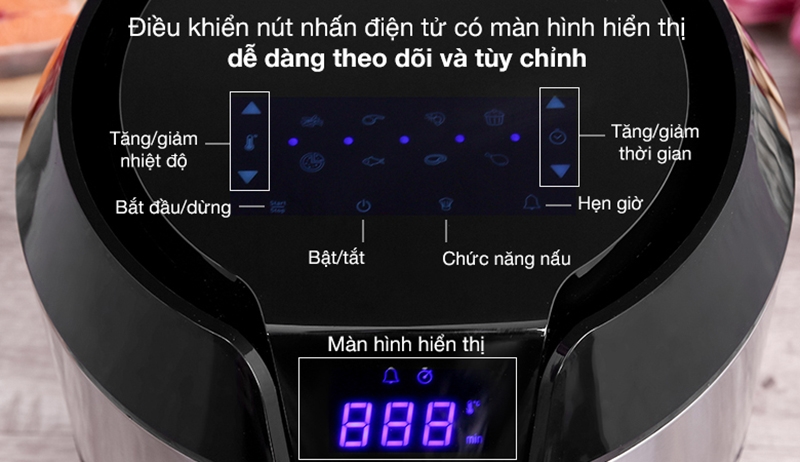 cách sử dụng nồi chiên không dầu 2