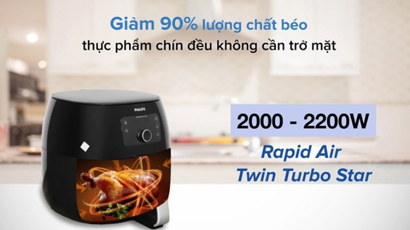 cách sử dụng nồi chiên không dầu 5