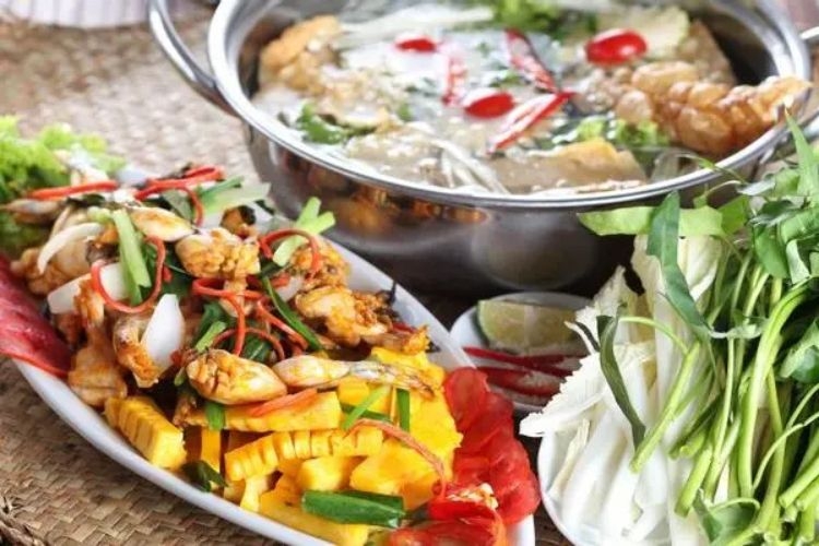 Lẩu ếch chua ngọt