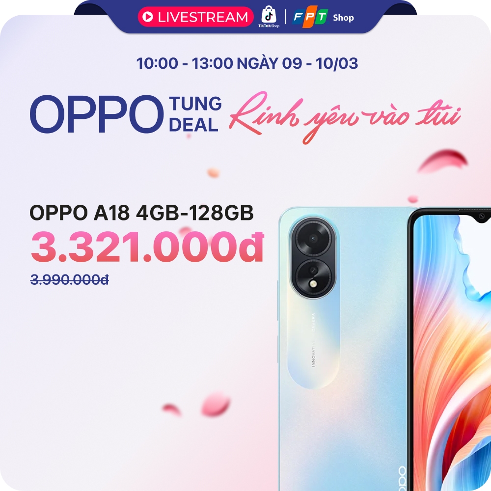 OPPO Reno11 F giảm sâu chỉ còn 7.281.900 đồng, tặng loa thời trang