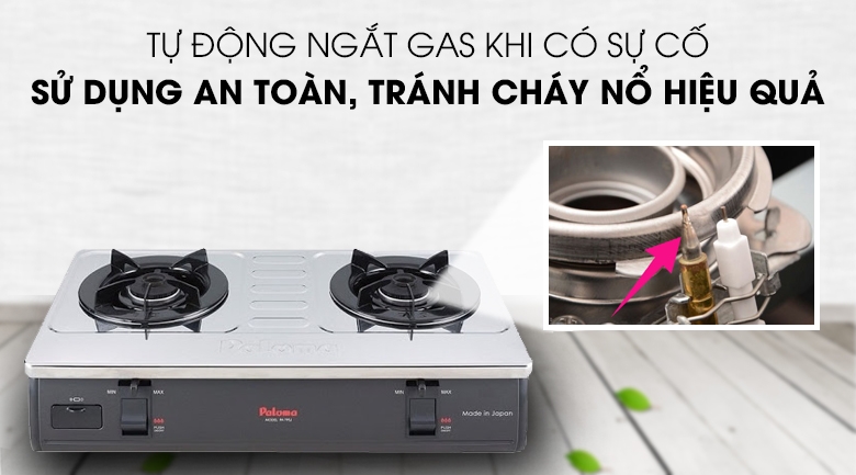 Chức năng tự động ngắt ga đề phòng cháy nổ hiệu quả