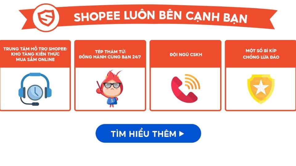 Liên hệ đến bộ phận CSKH Shopee