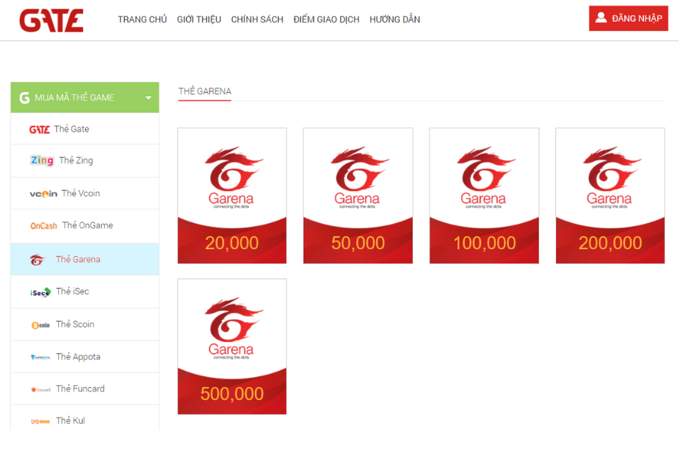 Truy cập vào trang web của Gate.vn