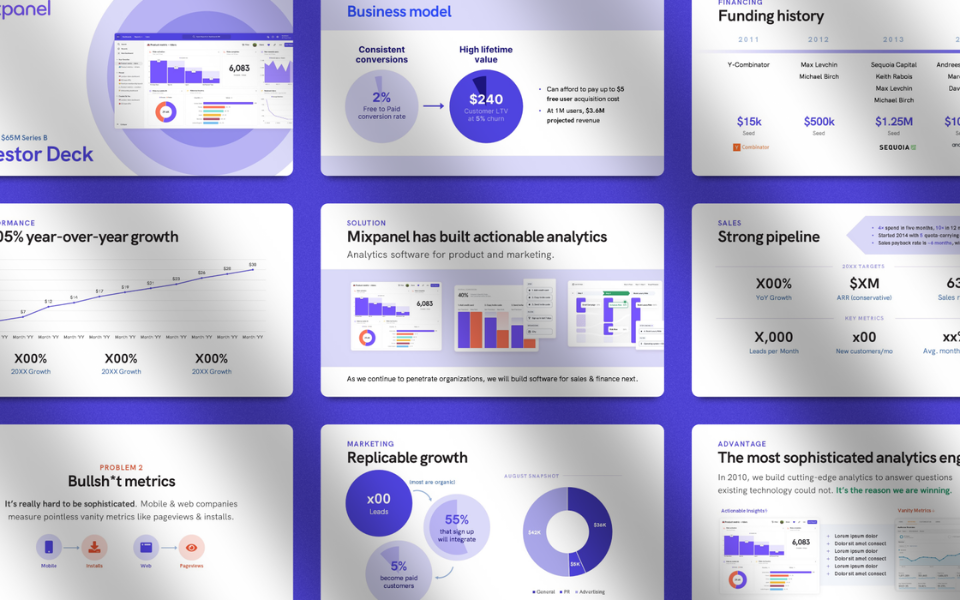 Pitch Deck của Mixpanel