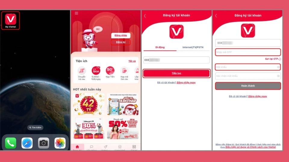 Cách nhận Data miễn phí bằng cách tạo tài khoản trên My Viettel