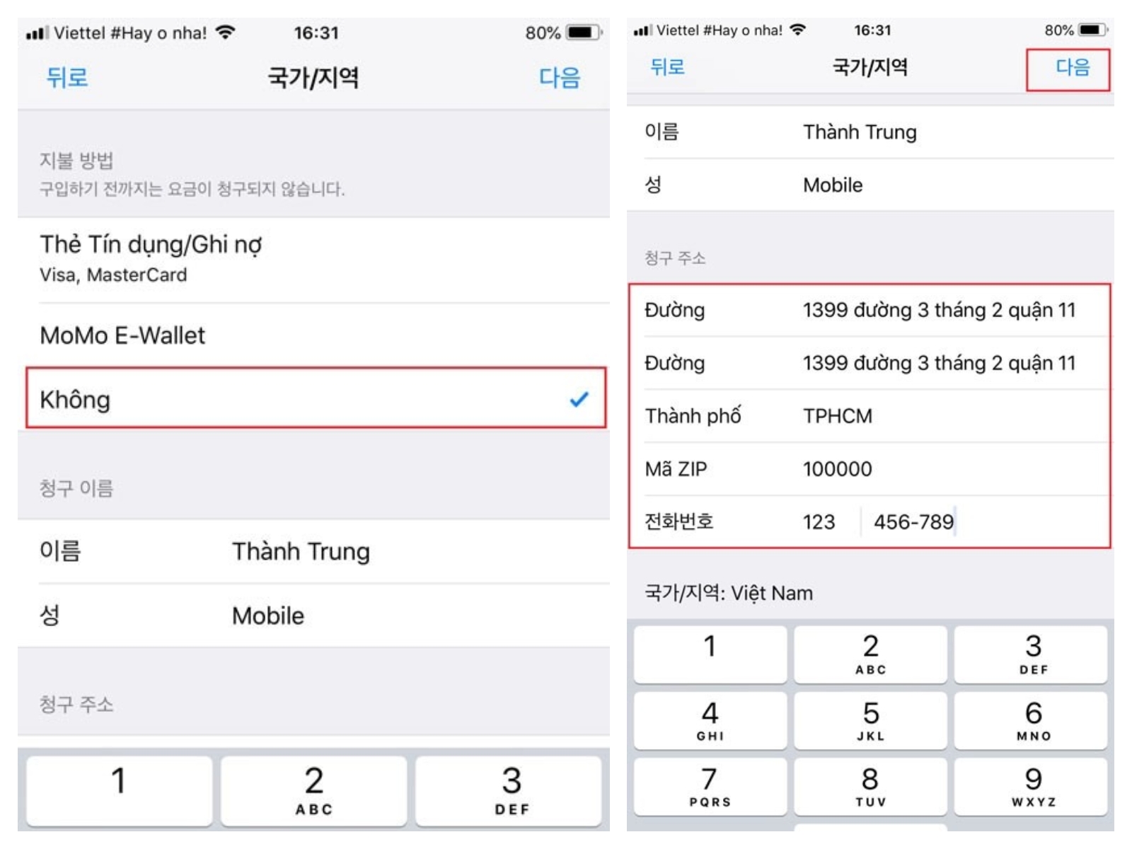 chuyển appstore sang hàn 56
