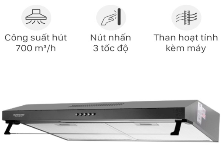 Đánh giá chi tiết và những lý do nên chọn dùng máy hút mùi Sunhouse Hình 4