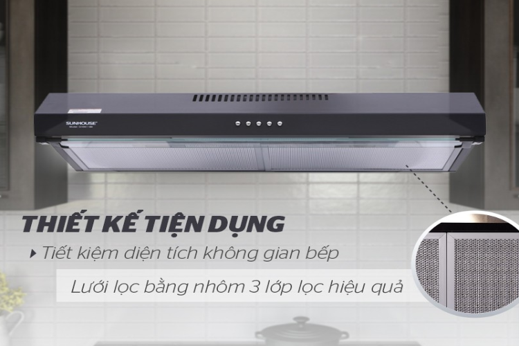 Đánh giá chi tiết và những lý do nên chọn dùng máy hút mùi Sunhouse Hình 5