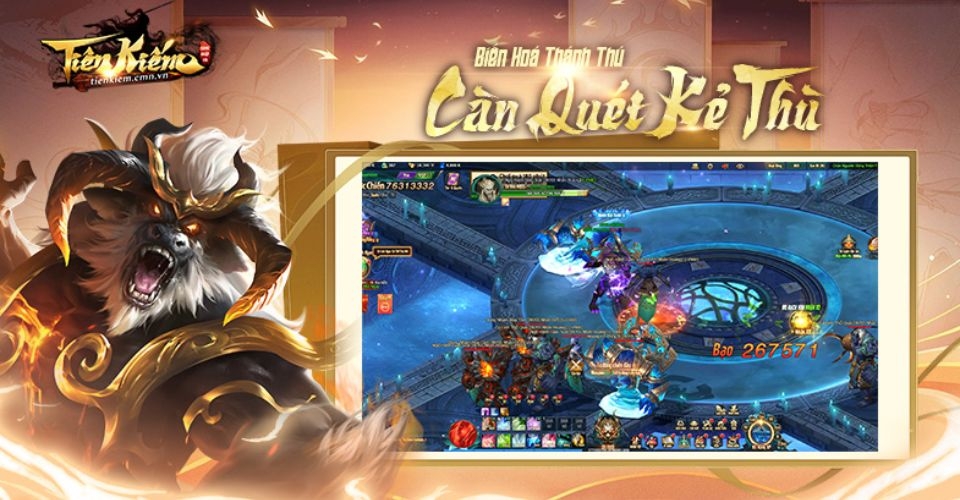 Tính năng biến hóa thánh thú mới lạ