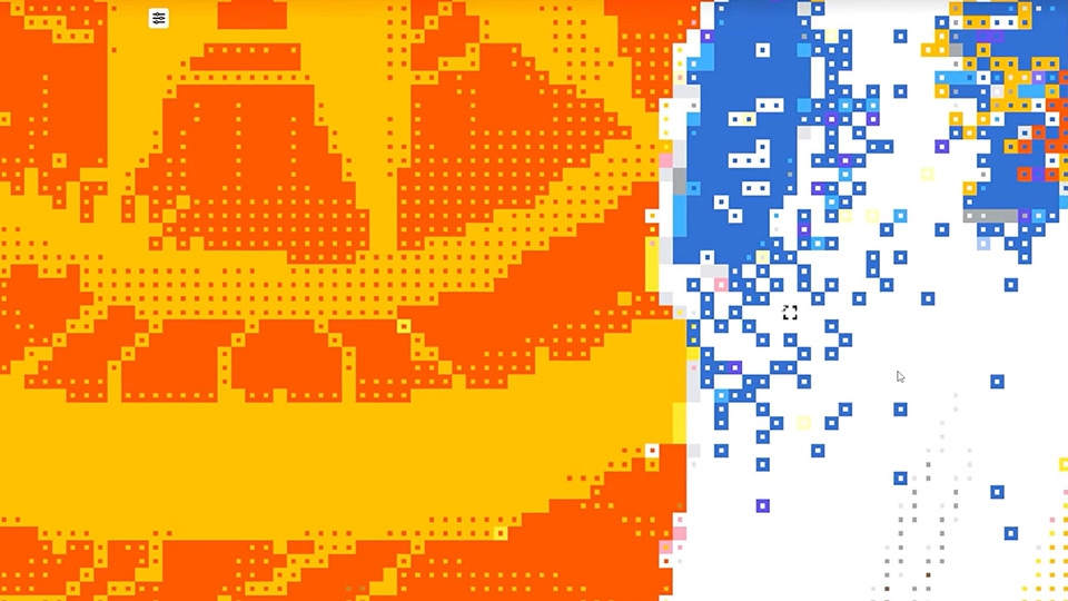 Bức tranh R/place được tạo thành từ hàng triệu ô vuông nhỏ