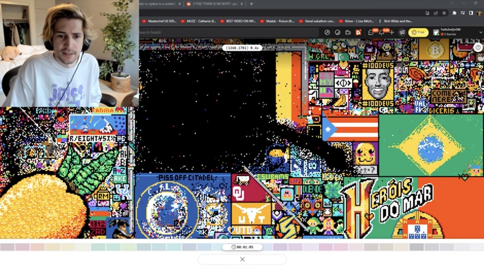 R/place ghi nhận số lượng người tham gia kỷ lục