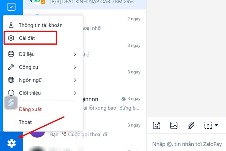 Cách tắt thông báo tin nhắn Zalo (hình 11)