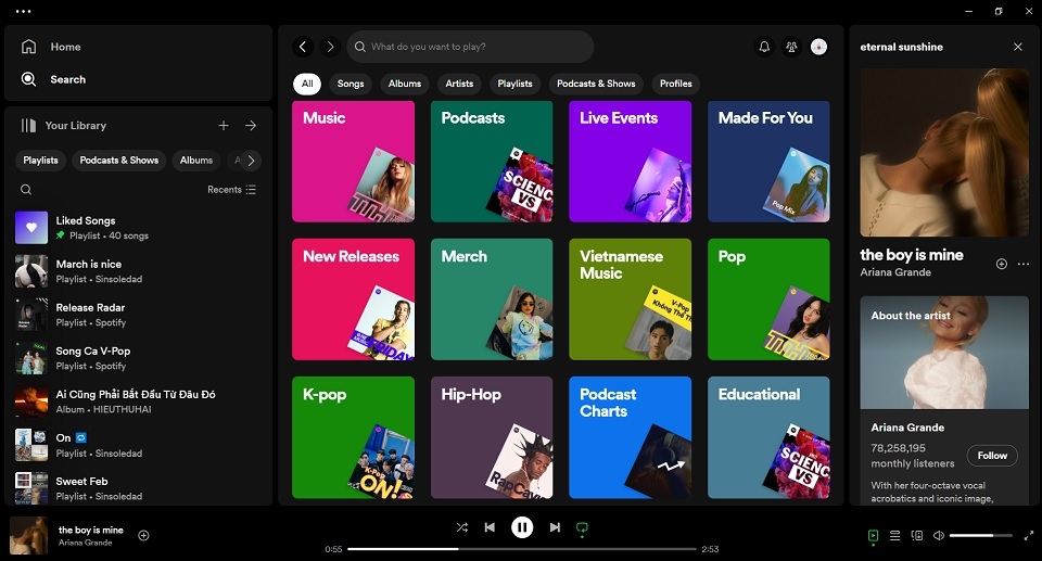 Spotify sử dụng thuật toán thông minh để phân loại và gắn nhãn cho các bài hát và album