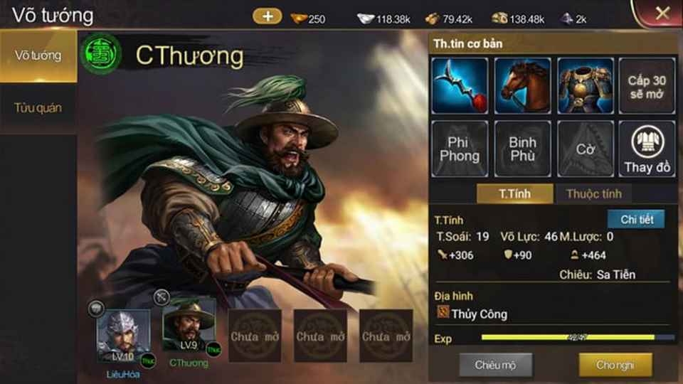 Hàng loạt kỹ năng được võ tướng áp dụng