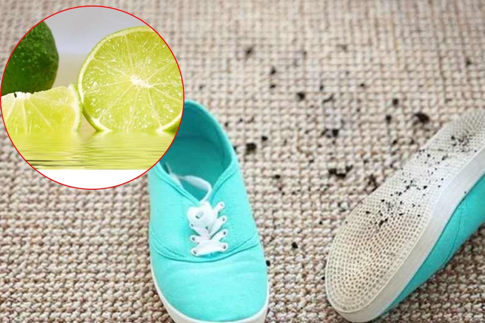 Sử dụng chanh tươi để khử mùi hôi giày