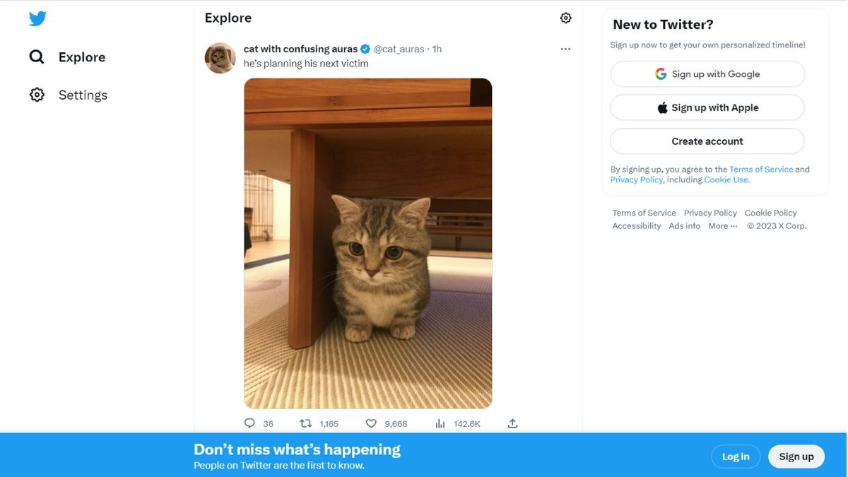 Đăng nhập Twitter thông qua Gmail, số điện thoại bước 1