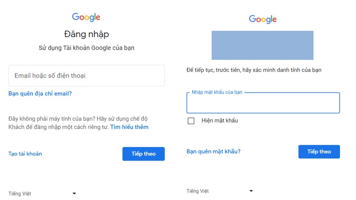 Đăng nhập Twitter thông qua Gmail, số điện thoại bước 3
