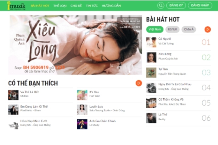 Nghe thử nhạc chờ Viettel trên website