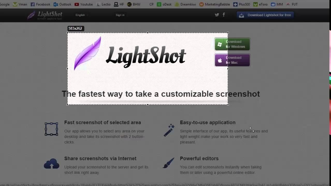 Lightshot screenshot tool