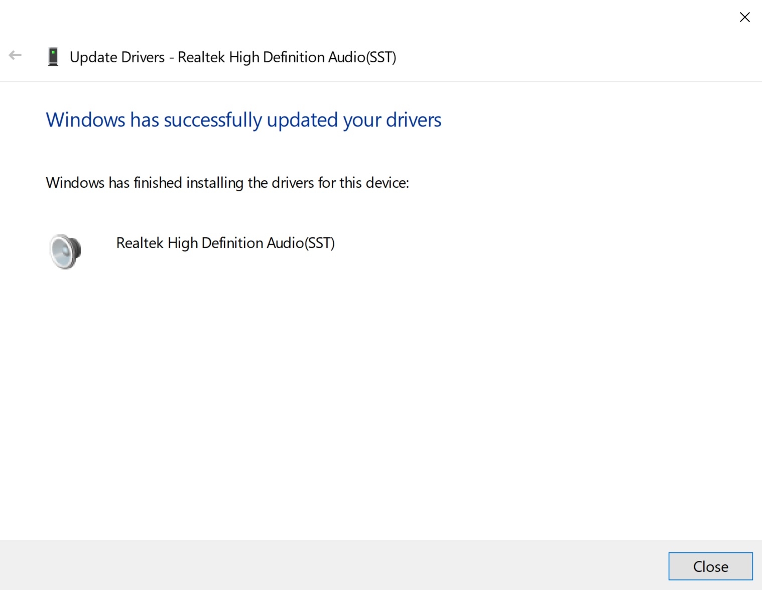 loa laptop dell inspiron bị rè Windows has successfully updated your drivers