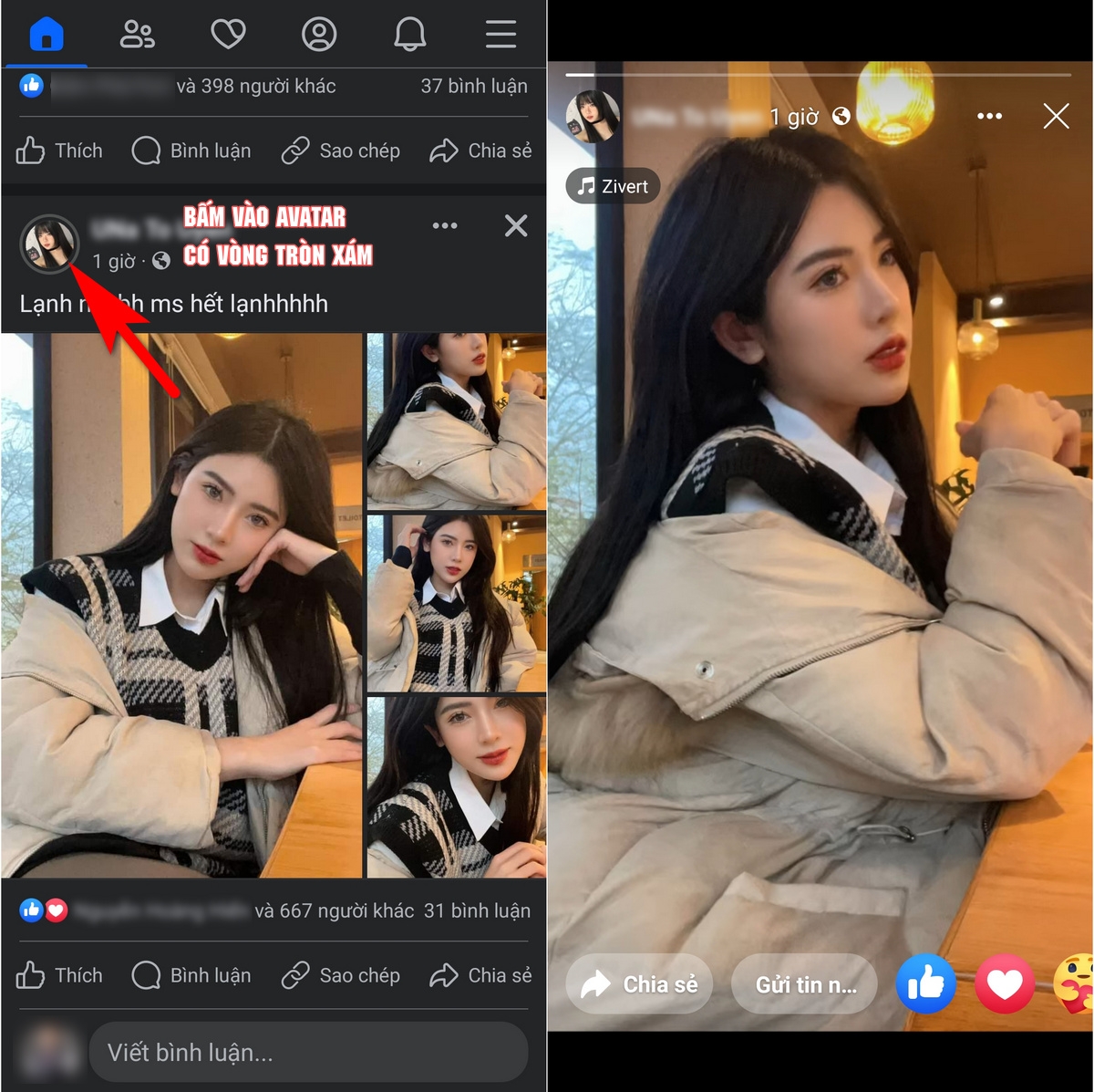 cách thu hồi cảm xúc trên story 2
