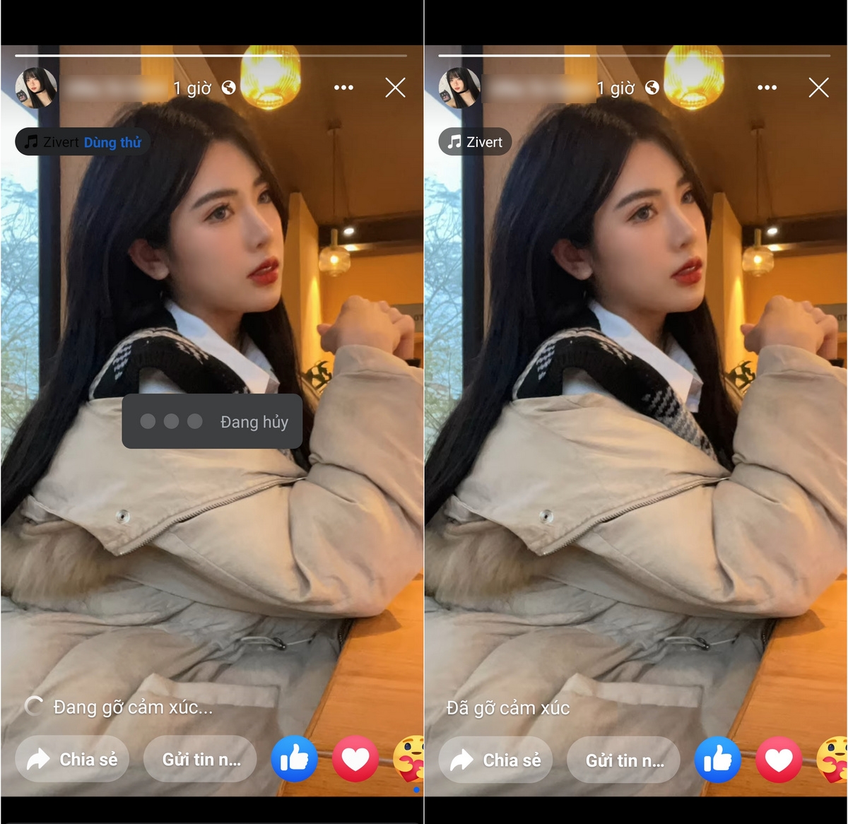 cách thu hồi cảm xúc trên story 5