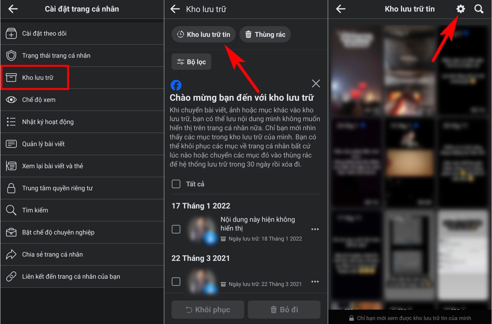 kho lưu trữ tin trên facebook 3