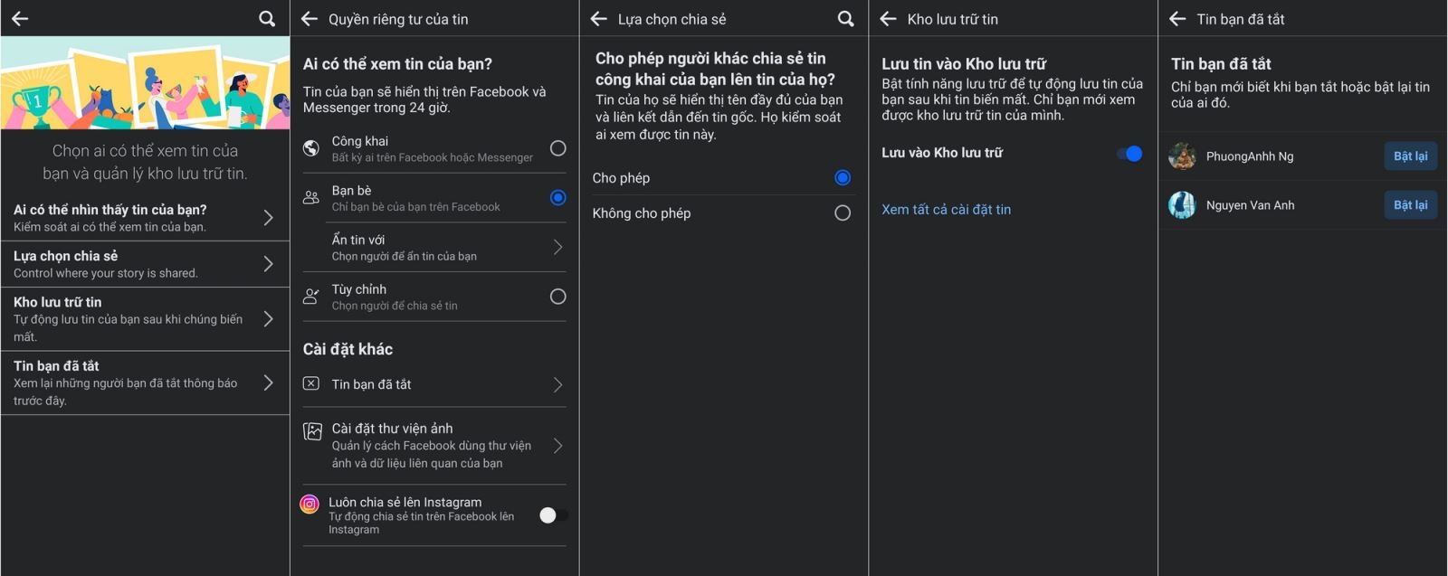 kho lưu trữ tin trên facebook 4