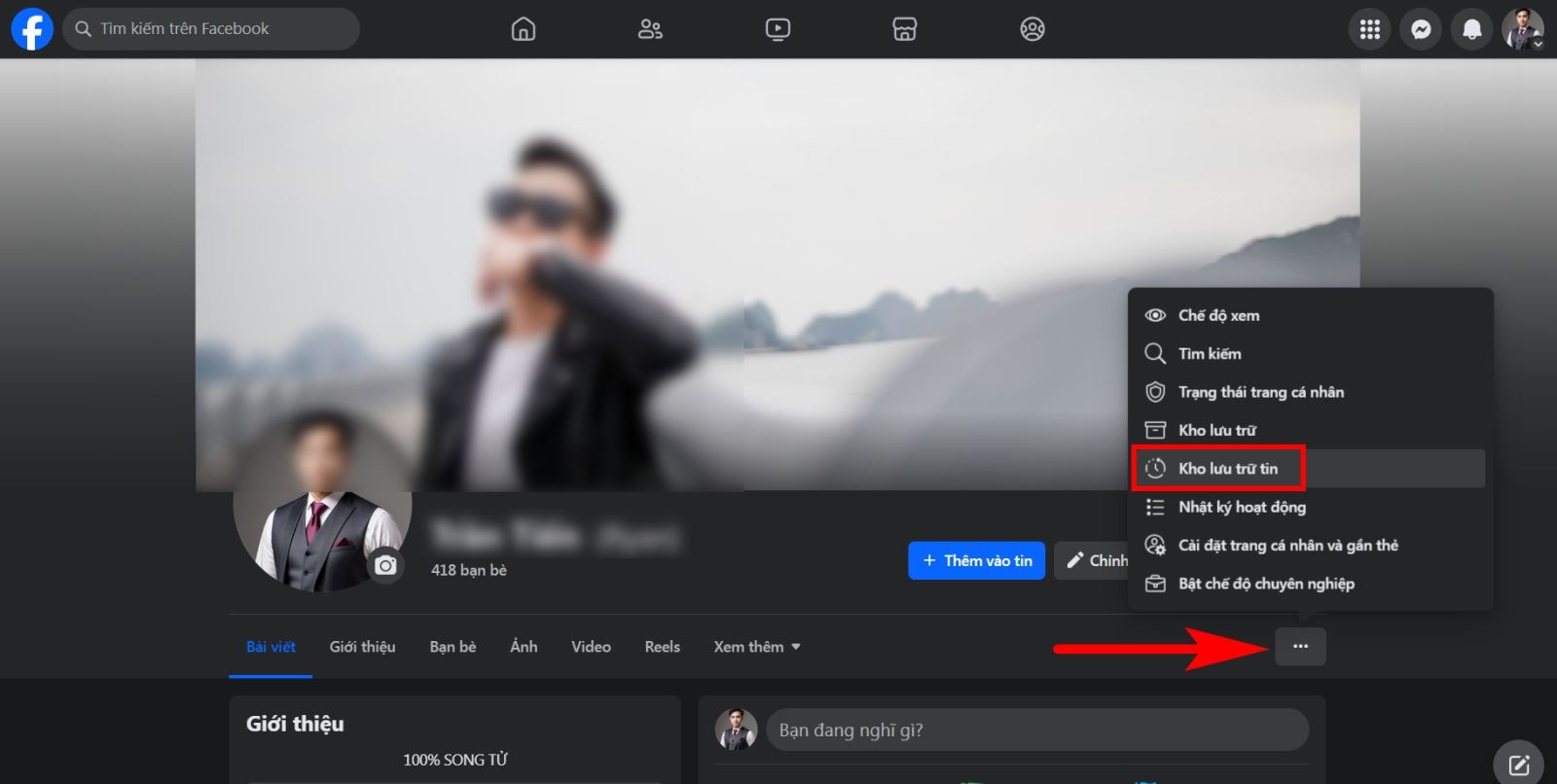 kho lưu trữ tin trên facebook 8