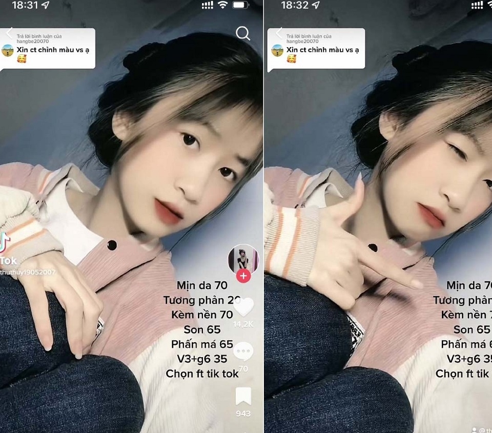 Dễ dàng đẹp như Hotgirl nhờ TikTok