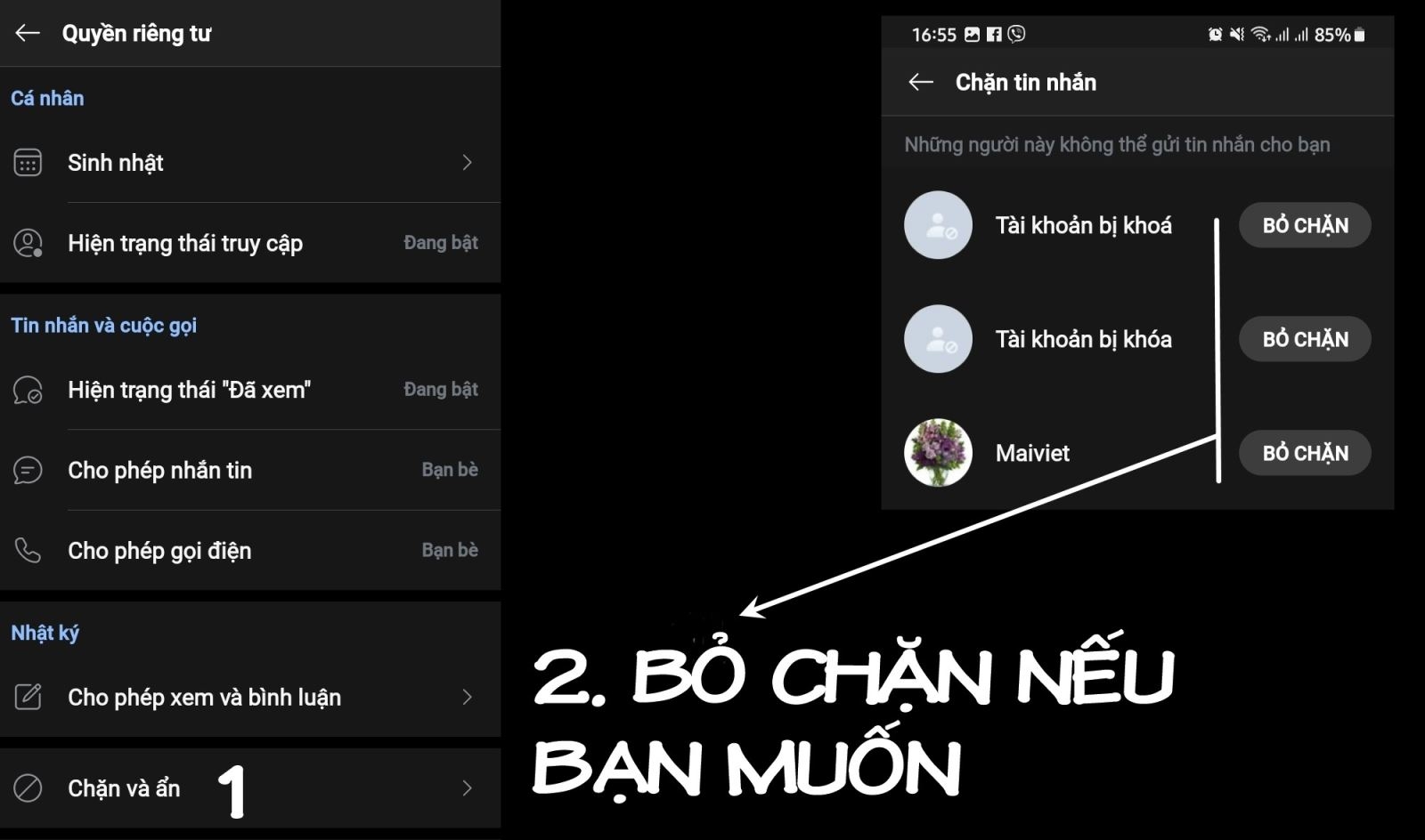 cách chặn tin nhắn từ người lạ trên Zalo 5