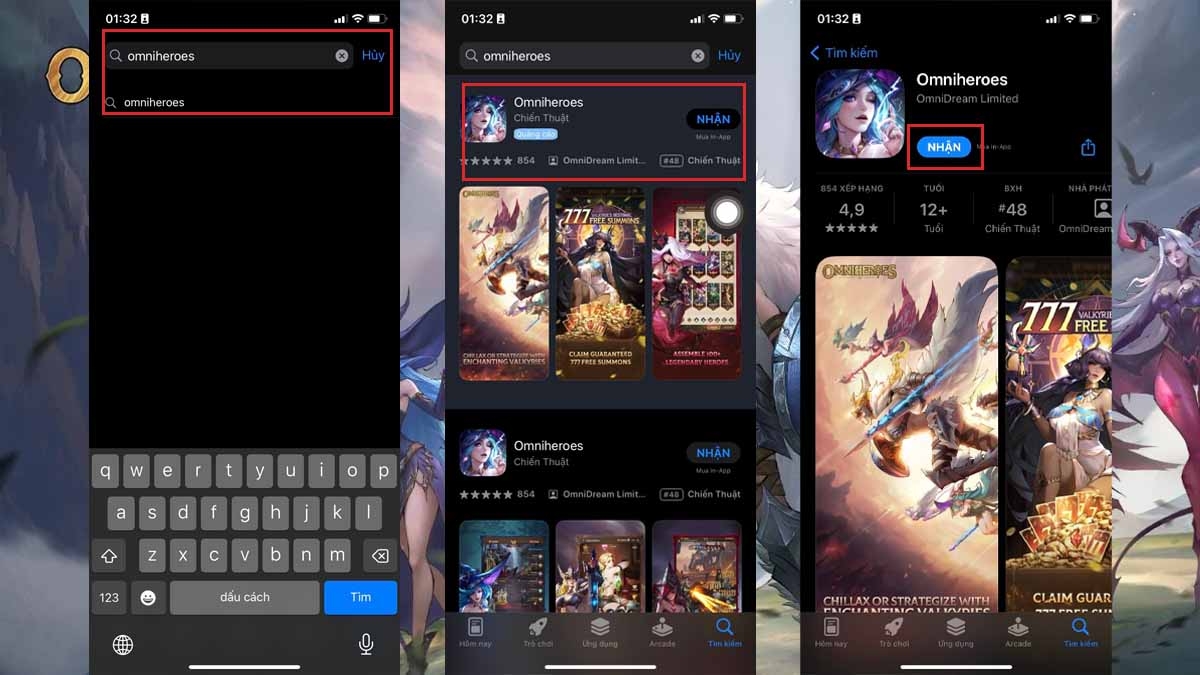 Omniheroes: Hướng dẫn cách tải game cụ thể trên điện thoại Android, iOS đơn giản nhất 5
