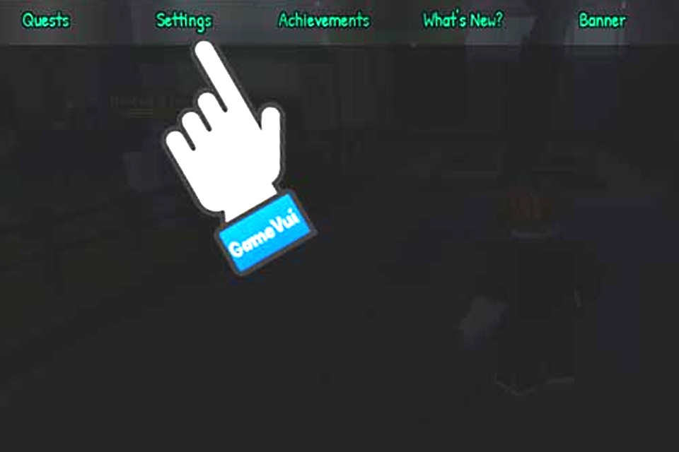Nhấn chọn mục Settings.