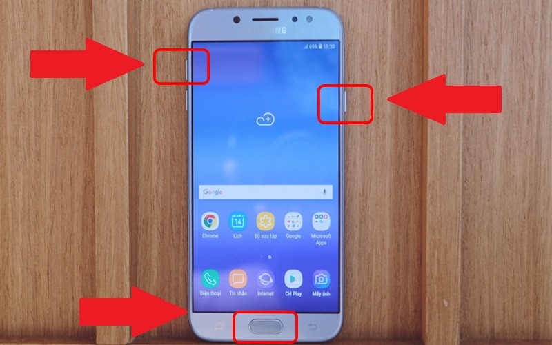 Dùng menu khởi động mở nguồn Samsung 6