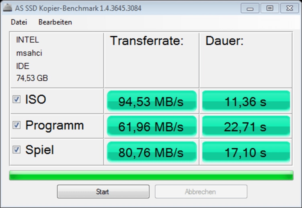 AS SSD Benchmark (Windows)