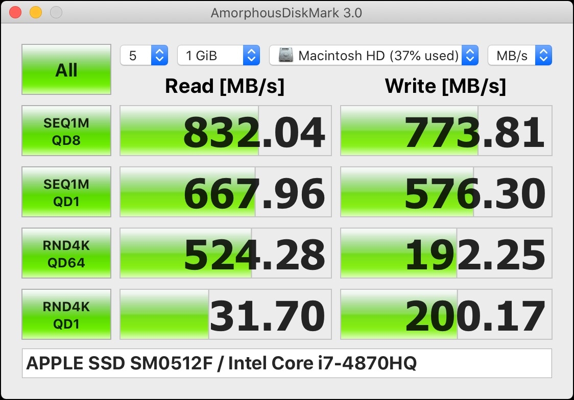 AmorphousDiskMark (macOS)