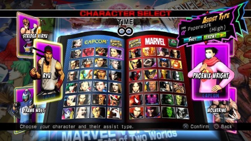 Những nhân vật trong game Ultimate Marvel vs Capcom 3