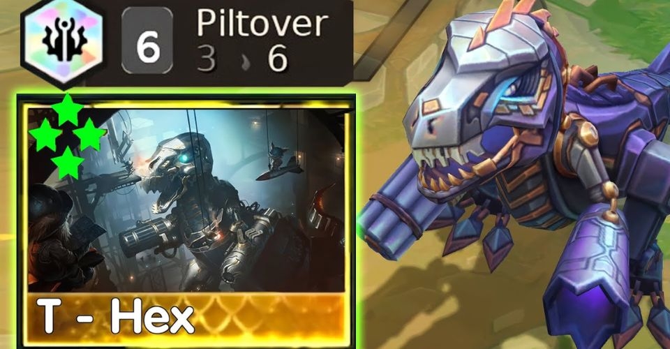 T-Hex xuất hiện khi kích hoạt mốc 3 Piltover