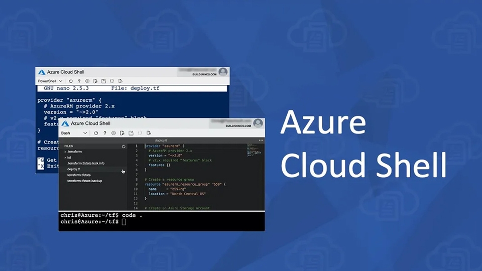 Microsoft Azure được tích hợp Cloud Shell
