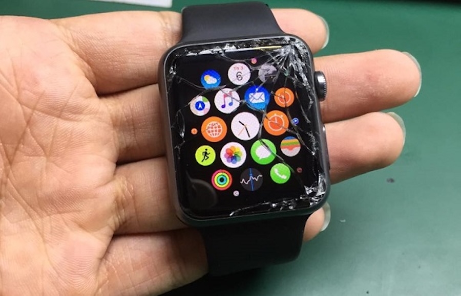 Apple Watch bị rơi, vỡ