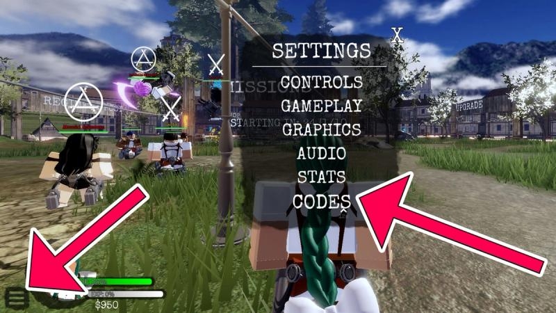 code attack on titan evolution 4