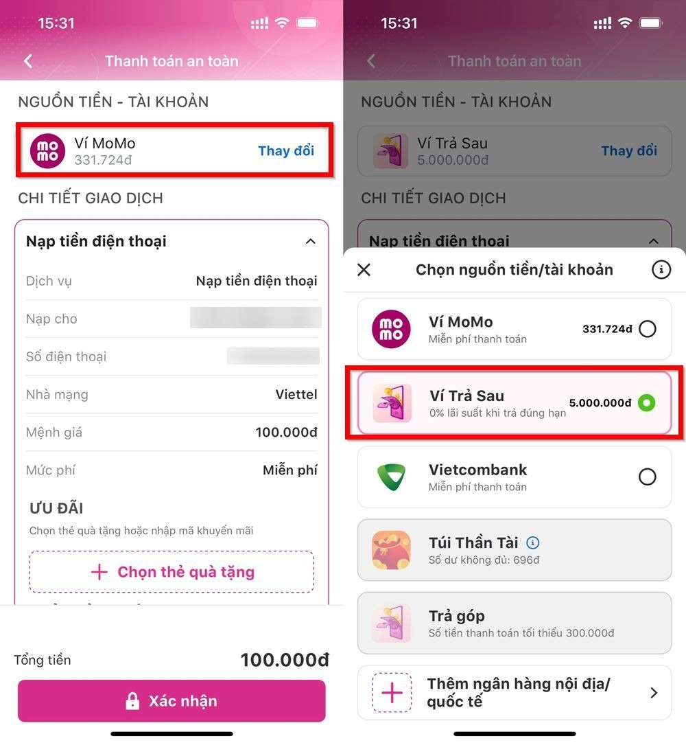 Ví trả sau MoMo thanh toán được gì (ảnh 5)