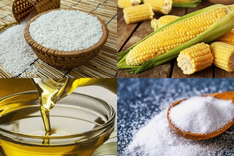 Nguyên liệu nấu xôi bắp bằng nồi cơm điện