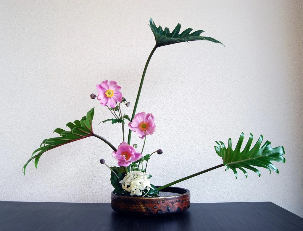 Ikebana thẻ hiện sự hiểu biét của con người về thời gian
