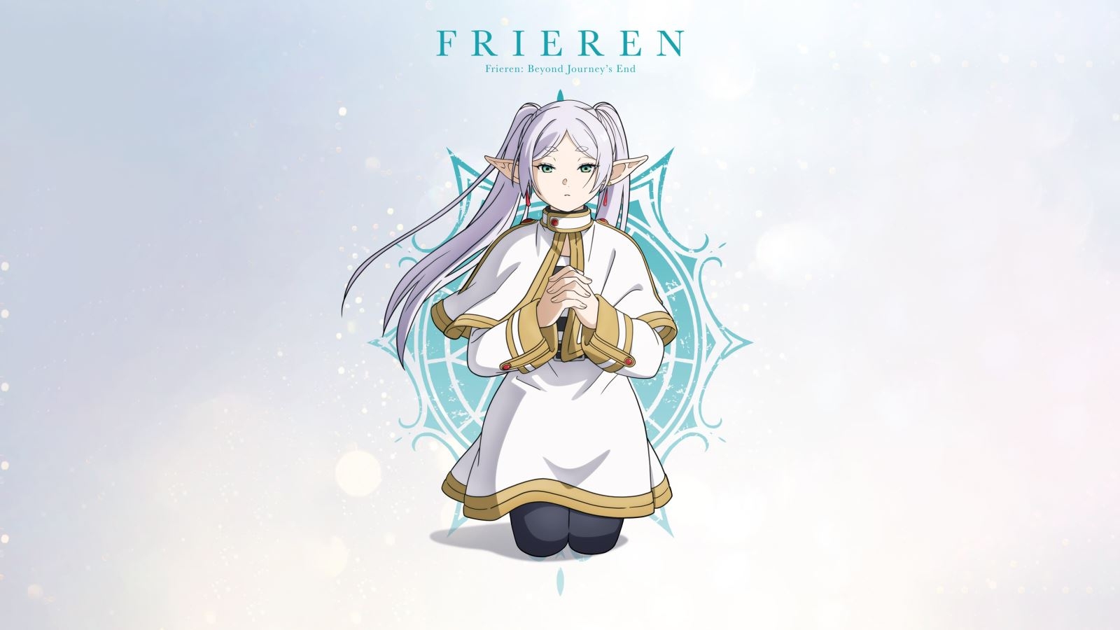 Ảnh bìa trắng của nhân vật Frieren trong manga/anime Frieren - Pháp Sư Tiễn Táng
