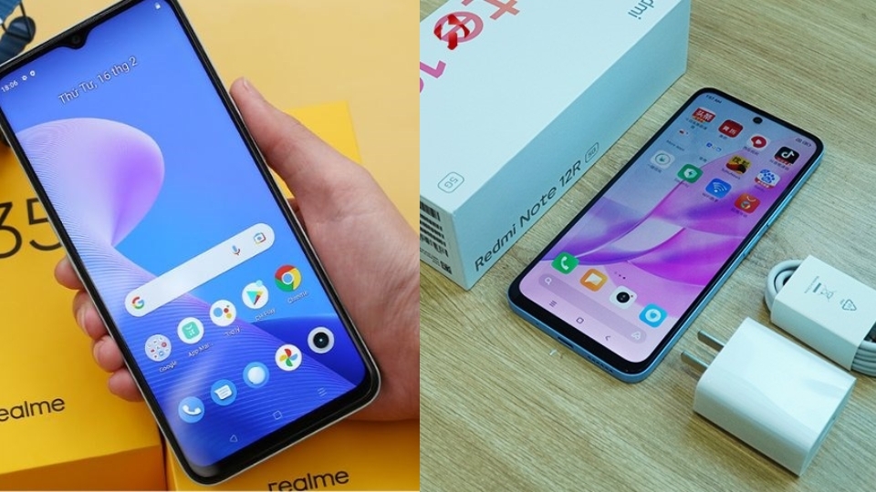 Camera của Realme và Xiaomi