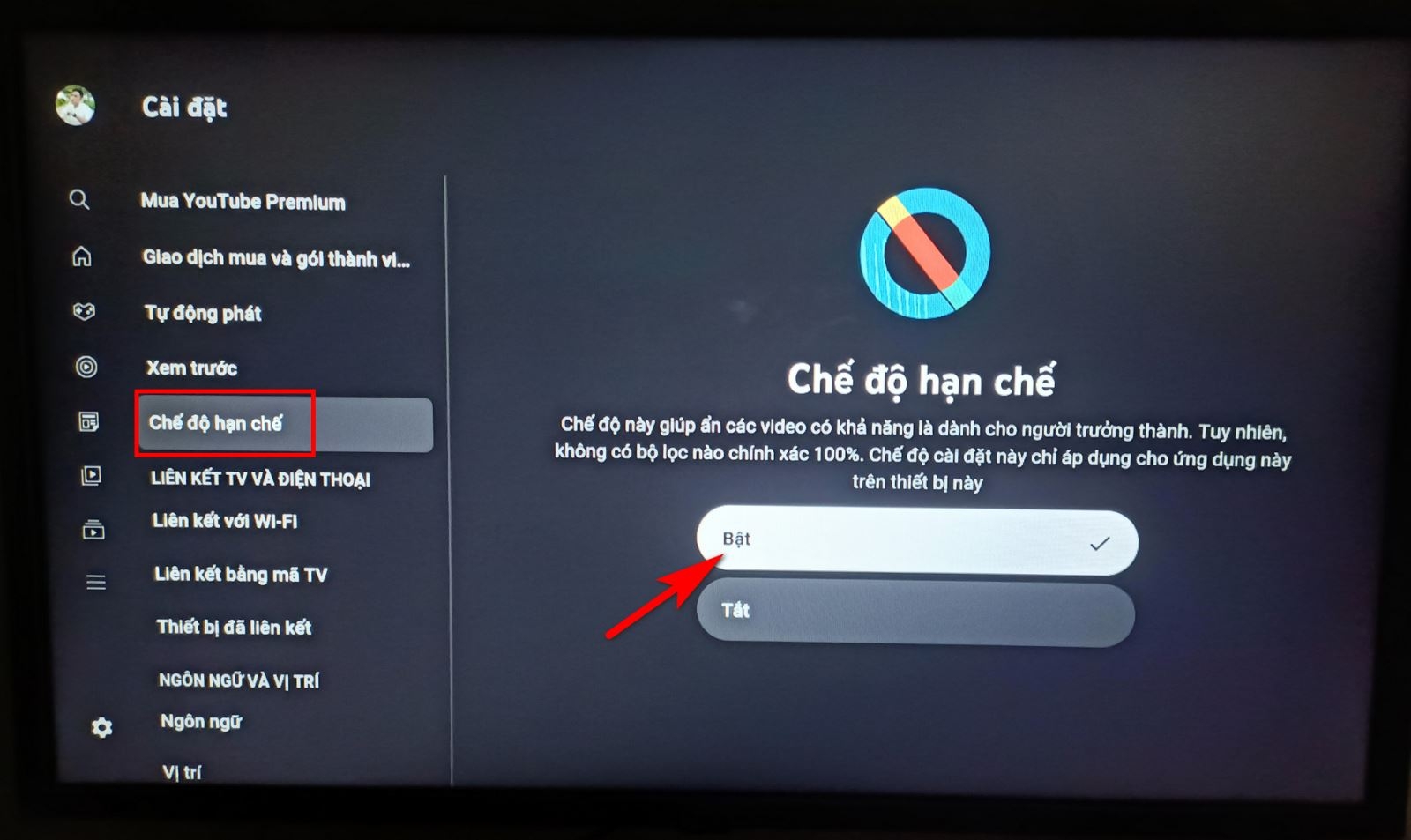 cách chặn kênh youtube không cho trẻ em xem 8