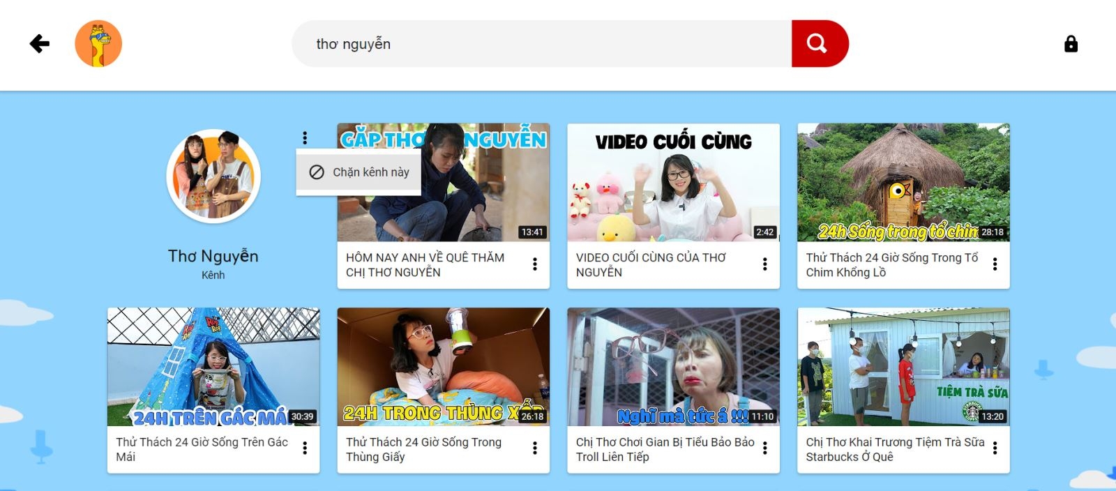 cách chặn kênh youtube không cho trẻ em xem 14