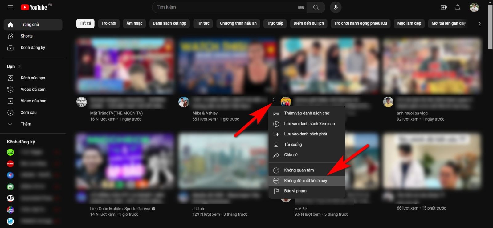 cách chặn kênh youtube không cho trẻ em xem 6