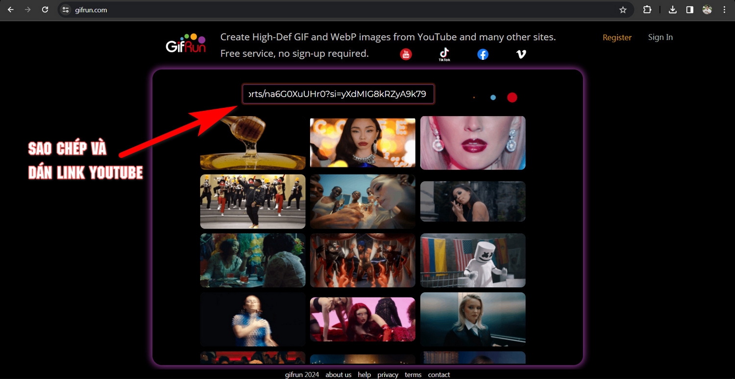 tạo ảnh gif từ video 2